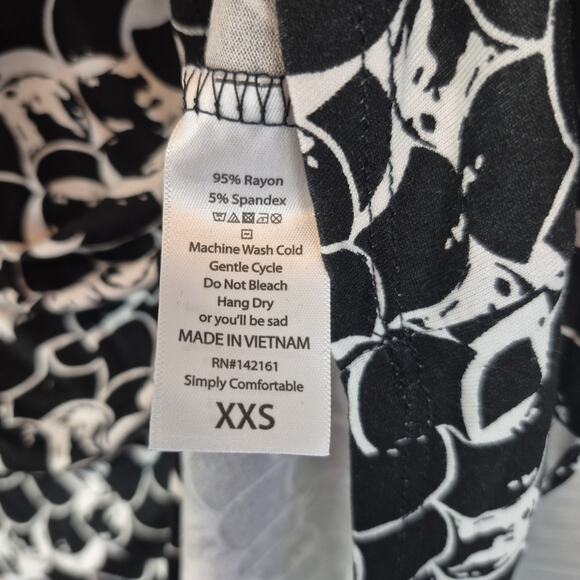 LuLaRoe Irma Tunic Shirt Womens XXS 0 Loose High Low Hem Mid Length Sleeve New - Picture 15 of 16